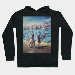 Girls at Coney Island, Brooklyn Hoodie